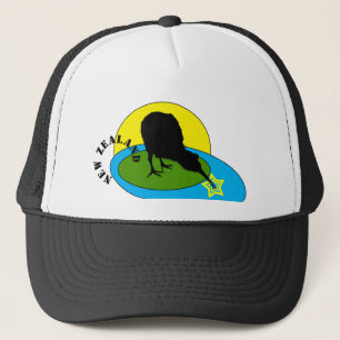 Kiwi - Sombrero de camionero/Moda de aves de Nueva