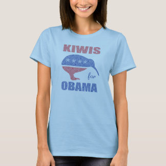 Kiwis para la camisa para mujer de Obama Nueva