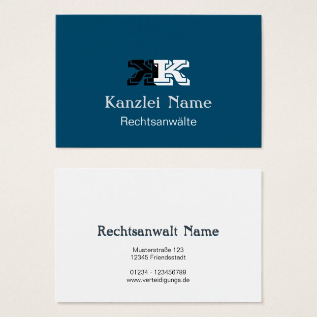 Klassisch blau  (Anverso y reverso)