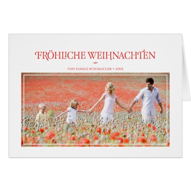 Klassische Feiertags-Gruß (Anverso (Horizontal))