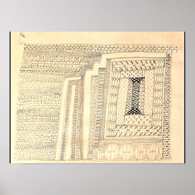 Klee - Alfombra, arte abstracto (Frente)