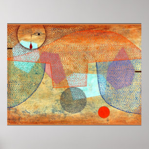 Klee - Atardecer, arte abstracto,
