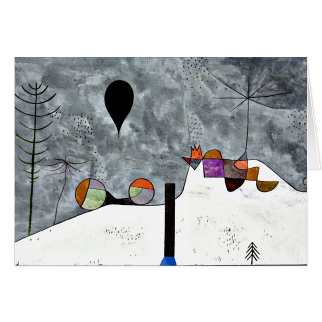 Klee - Invierno, pintura de Paul Klee (Anverso (Horizontal))