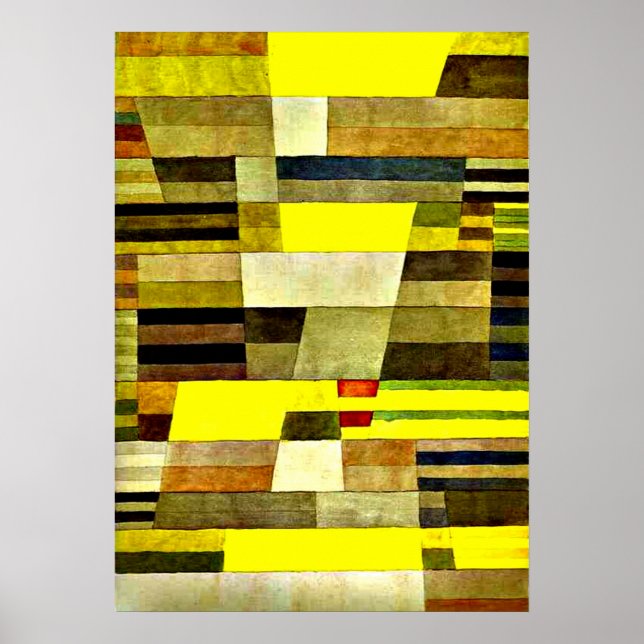 Klee - Monumento, arte abstracto de 1929 (Frente)