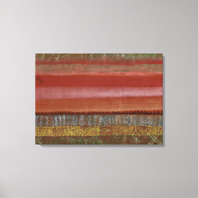 Klee - Paisaje plano, arte abstracto (Anverso)