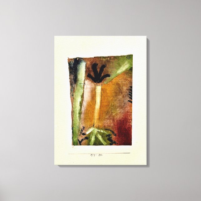 Klee - Pequeño árbol, arte abstracto (Anverso)