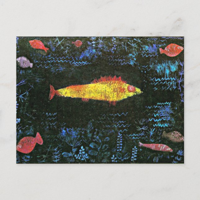 Klee - postal de peces de colores. (Anverso)
