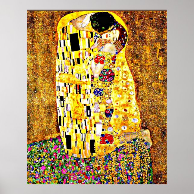 Klimt - El arte fino del Beso (largo) (Frente)