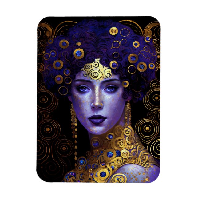 Klimt inspiró el imán de la reina diosa (Vertical)