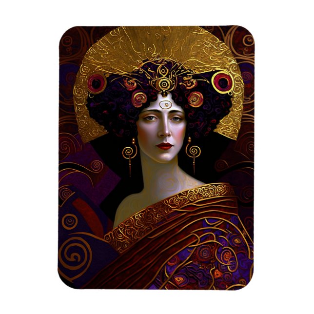 Klimt inspiró el imán de la reina diosa (Vertical)