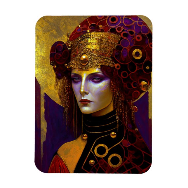 Klimt inspiró el imán de la reina diosa (Vertical)