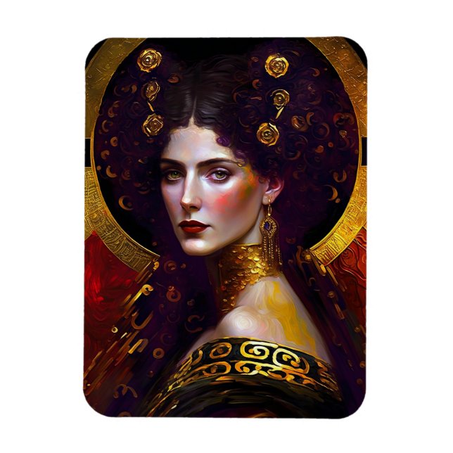 Klimt inspiró el imán de la reina diosa (Vertical)