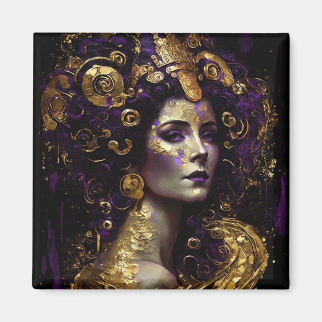 Klimt inspiró el imán de la reina diosa (Frente)