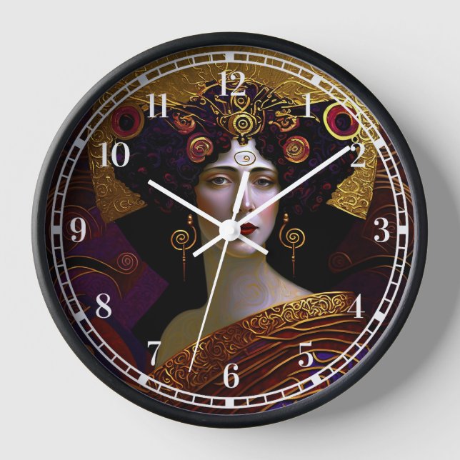 Klimt inspiró el reloj de la reina diosa (Anverso)