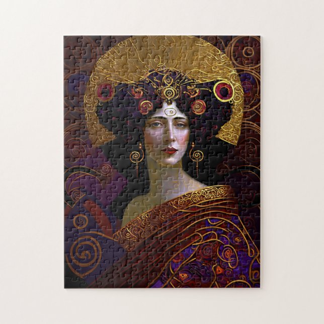 Klimt inspiró el rompecabezas de la Reina Diosa Ji (Vertical)