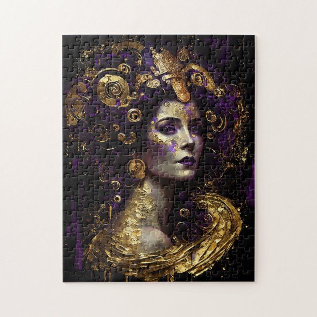 Klimt inspiró el rompecabezas de la Reina Diosa Ji (Vertical)