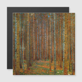 Klimt - Tarjeta magnética del bosque de pinos de T