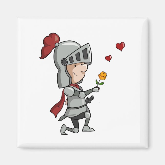 Knight en el imán brillante de armería (Frente)