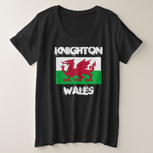Knighton, Gales con bandera galesa