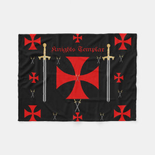 Knights la manta templar del paño grueso y suave