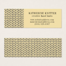 KNIT BLACK Mini Business Card II