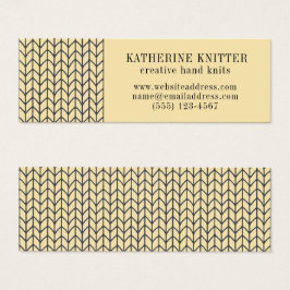 KNIT BLACK Mini Business Card II