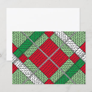 KNIT DE ARGILLO DE FESTIVIDAD 4.5x6.25 Tarjeta pla