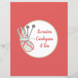 Knit de páginas de divisor rojo ocurre Índice de e