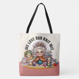 Knit Wit - Ver Atrás - GRAN Bolsa Tote