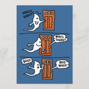 Knock Knock Ghost Halloween Chiste Invitación Fies