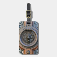 Knock Knock Lion Door Knocker Etiqueta del equipaj