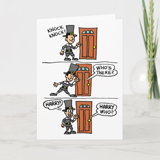 Knock Knock Personalizado Peregrino Tarjeta de Acc (Anverso)