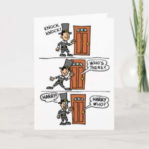 Knock Knock Personalizado Tarjeta de ayuda para pe