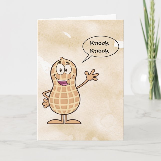 Knock Knock ¿Quién está ahí? Tarjeta mediana (Anverso)