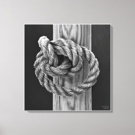 Knot A Rope Knot, arte fino negro y blanco