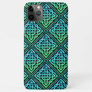 Knot celta - azul verde negro iPhone 11 Funda Max