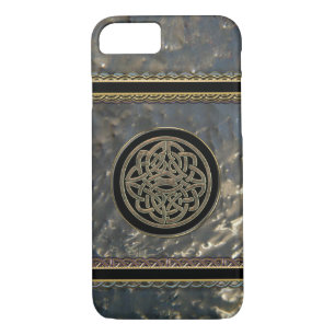 Knot celta Metalizado de oro y negro en Funda para