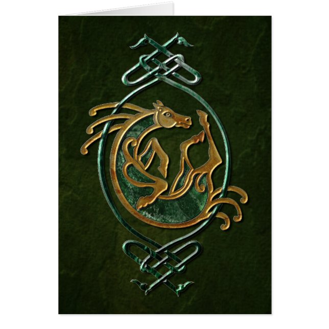 Knotwork del caballo celta - Piedra (Frente)