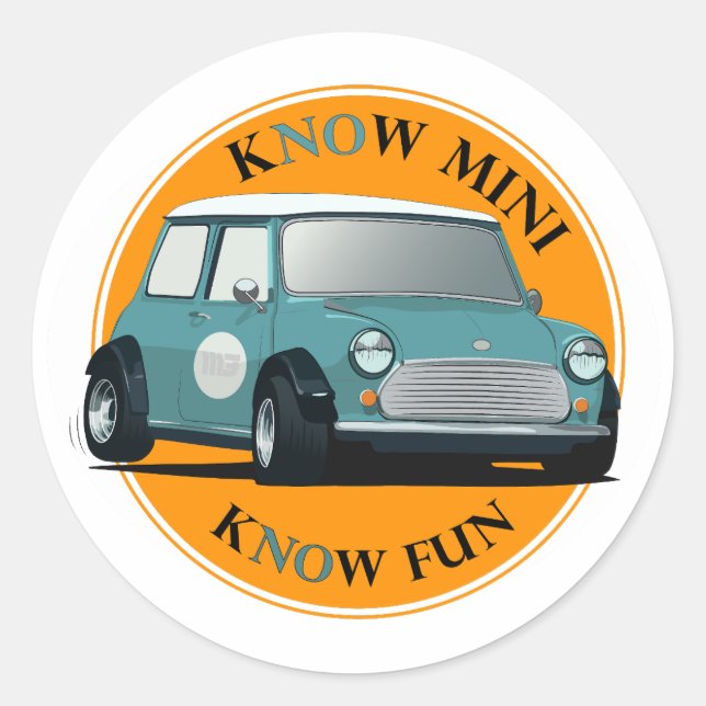 kNOw Mini, kNOw Pegatina divertido (Anverso)