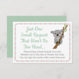 Koala Bear Baby Shower Trae Una Tarjeta De Libro C