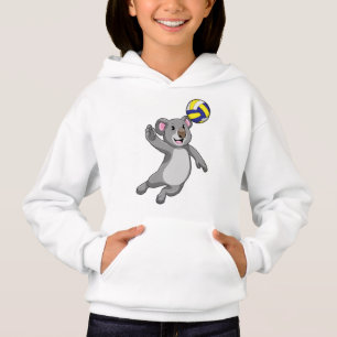 Koala como jugador de voleibol con voleibol