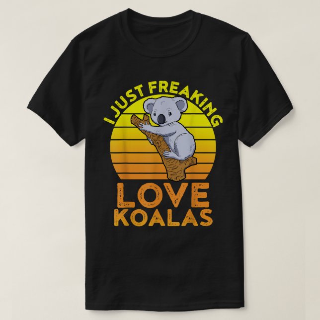 Koala Con Camisa Me Encanta Corazón Koala (Diseño del anverso)