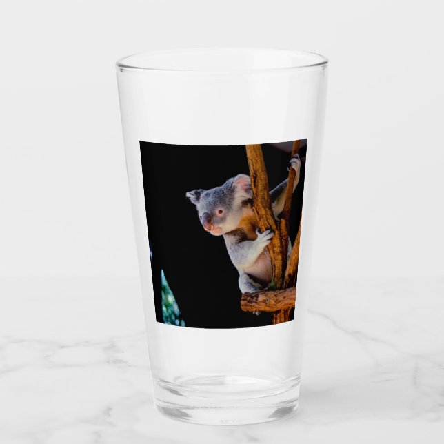 Koala Cute en gris árbol (Anverso)