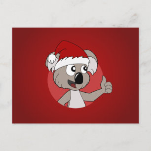 Koala de dibujos animados de Navidad