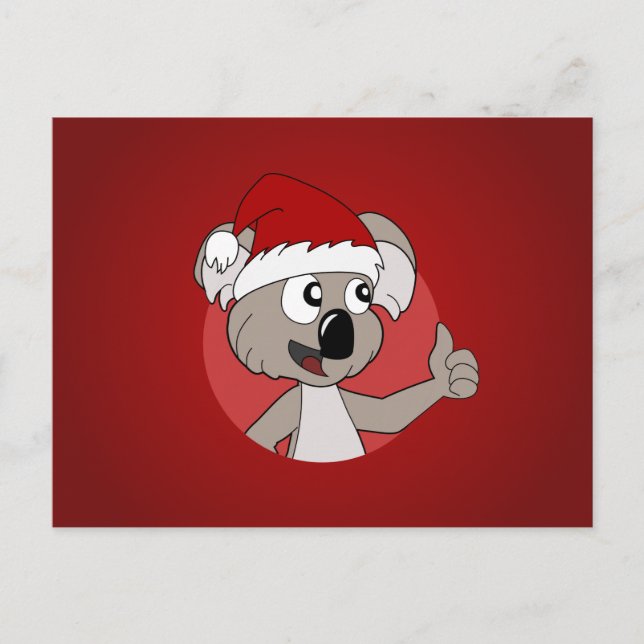 Koala de dibujos animados de Navidad (Anverso)