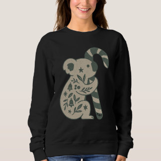 Koala de Navidad con Sudadera de Bastón de Caramel