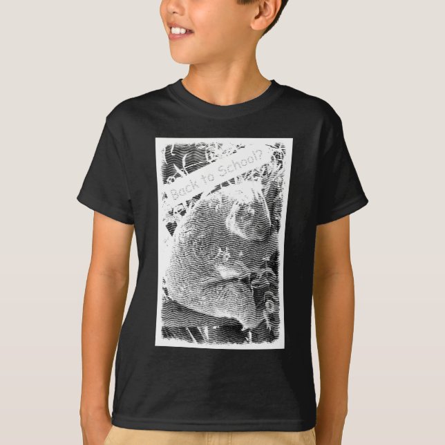 Koala de vuelta a la escuela con una camiseta grab (Anverso)