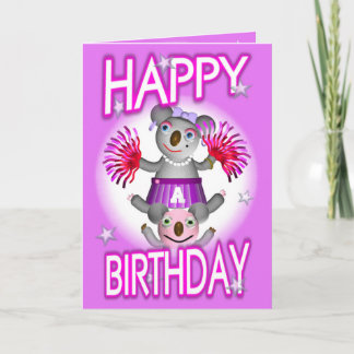 Koala del dibujo animado animamos la tarjeta de