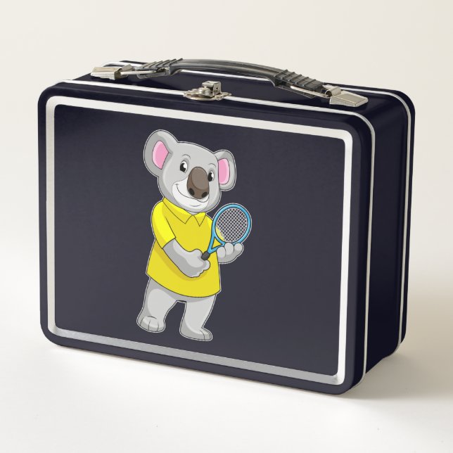 Koala en tenis con raqueta de tenis (Anverso)