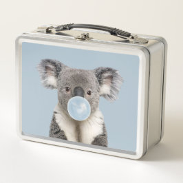 Koala luciendo un chicle azul
